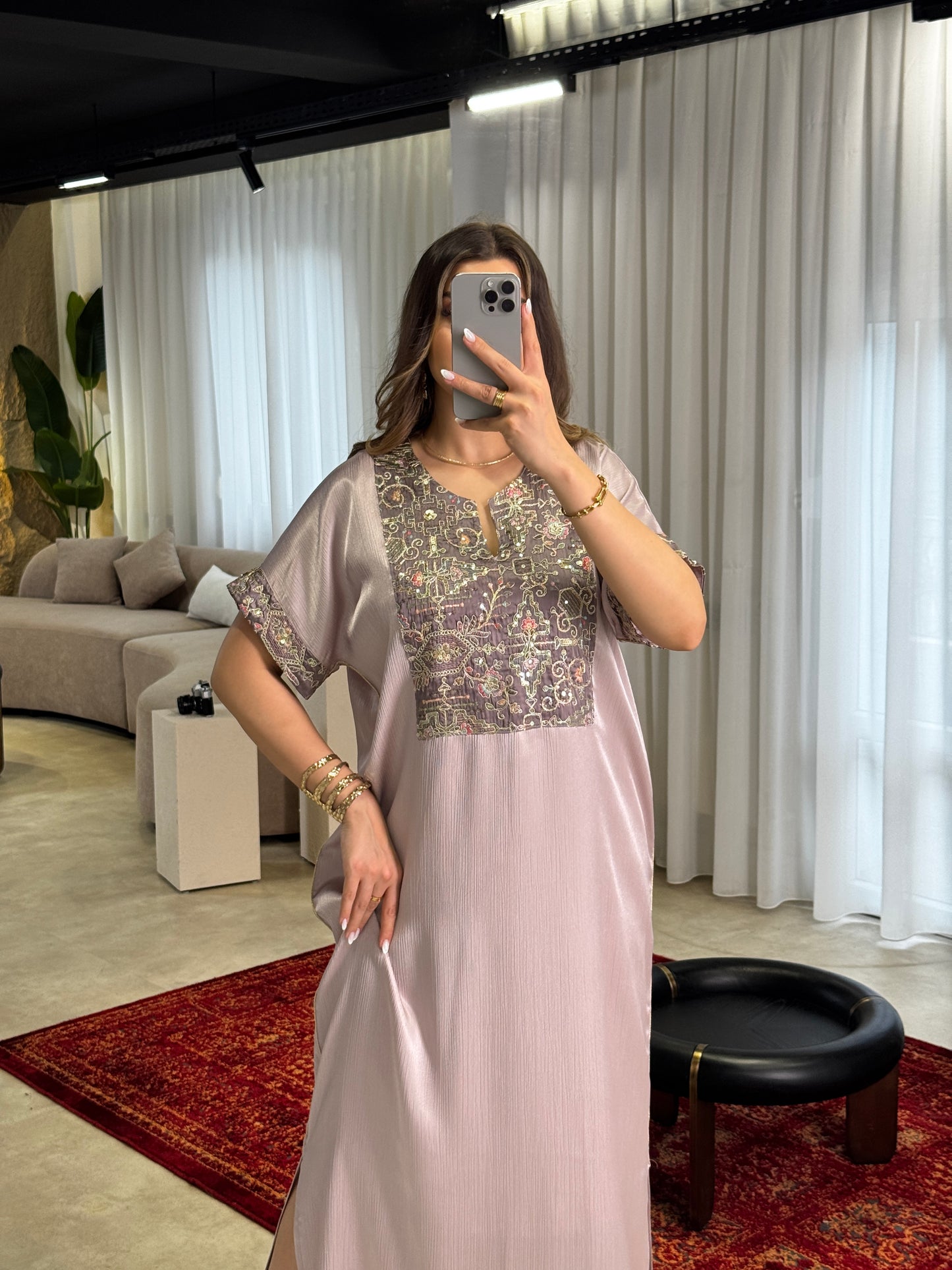 Robe Mila Mauve Cendré 🌷