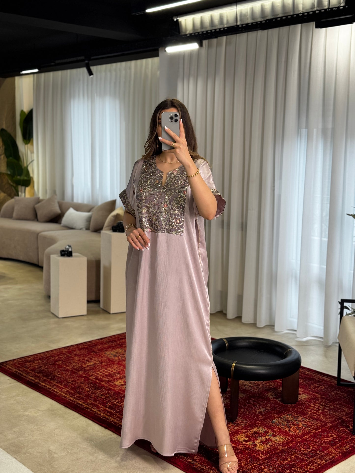 Robe Mila Mauve Cendré 🌷