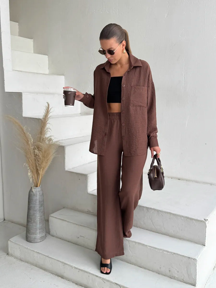 Ensemble Tailleur Pantalon d'Été - Femme