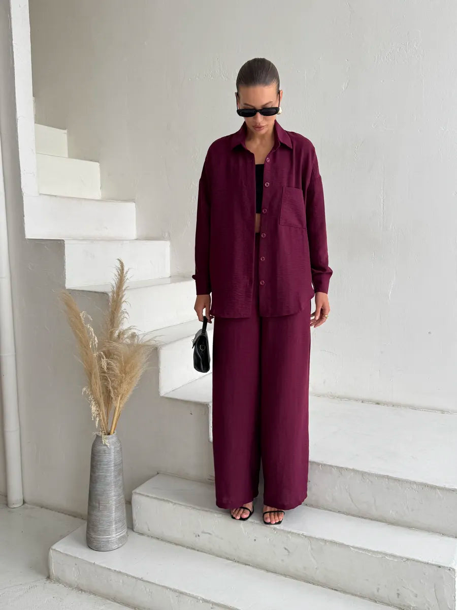 Ensemble Tailleur Pantalon d'Été - Femme