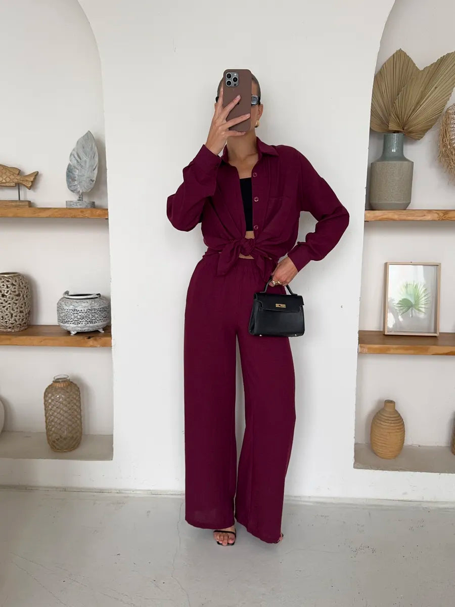 Ensemble Tailleur Pantalon d'Été - Femme