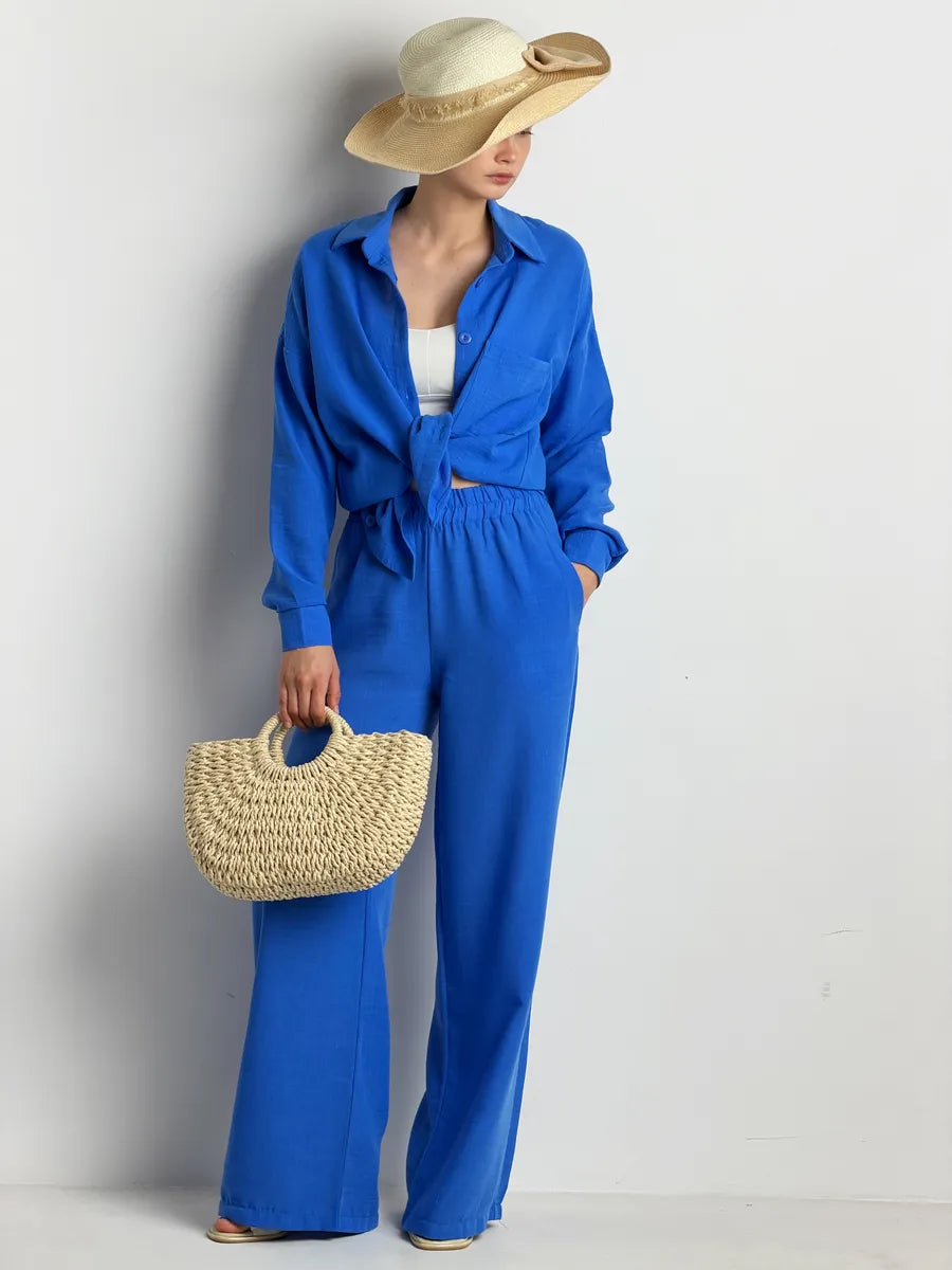 Ensemble Tailleur Pantalon d'Été - Femme