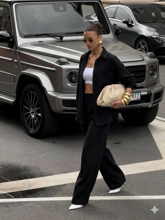 Ensemble Tailleur Pantalon d'Été - Femme