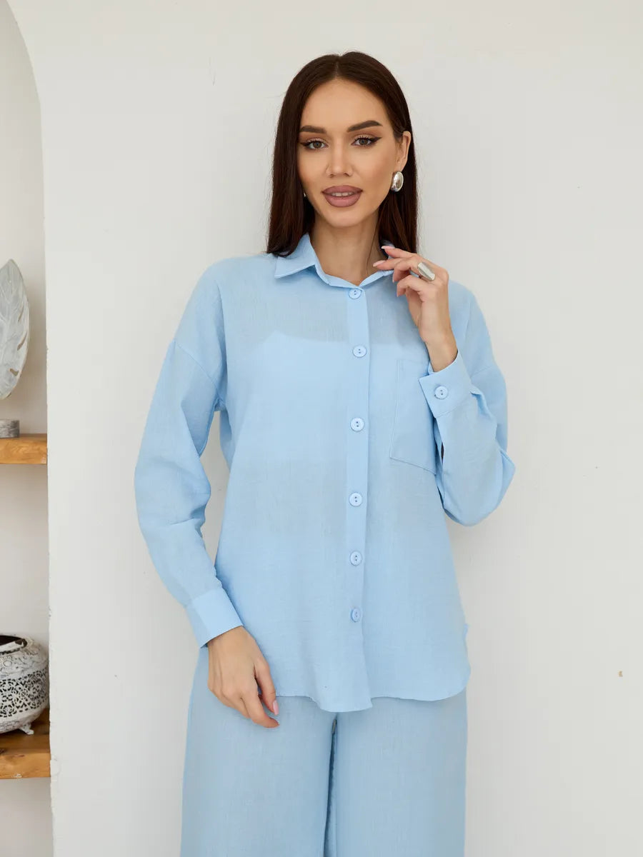 Ensemble Tailleur Pantalon d'Été - Femme