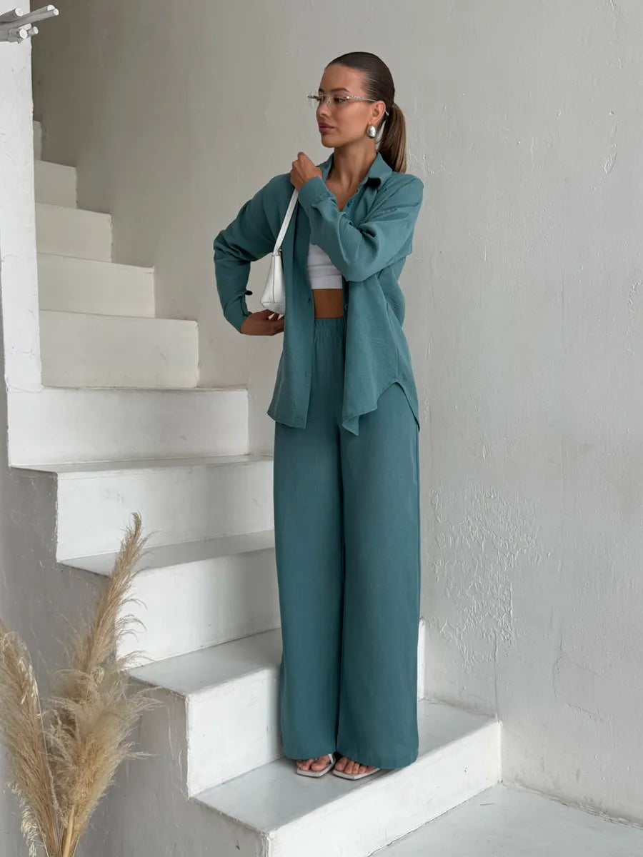 Ensemble Tailleur Pantalon d'Été - Femme