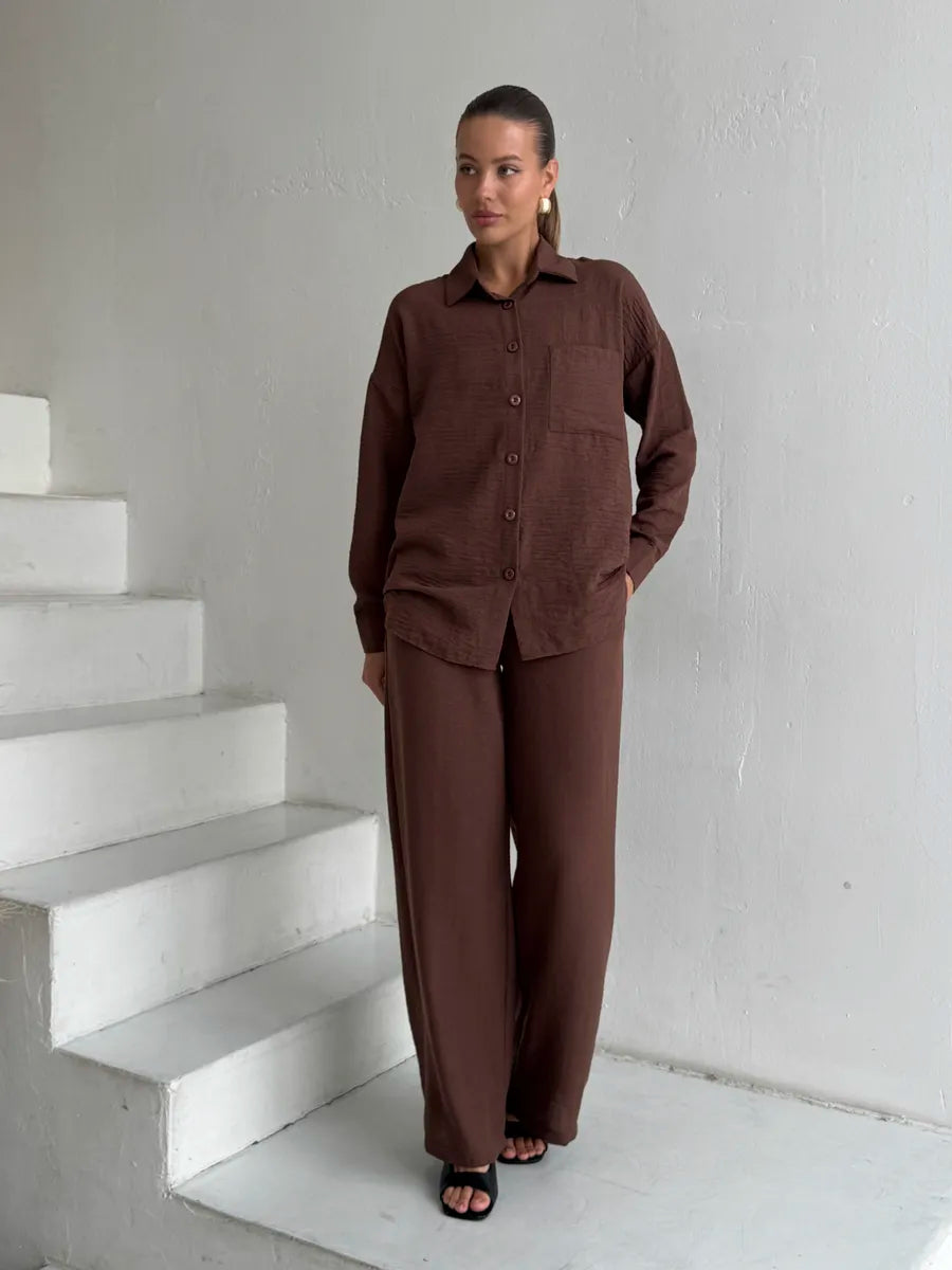 Ensemble Tailleur Pantalon d'Été - Femme