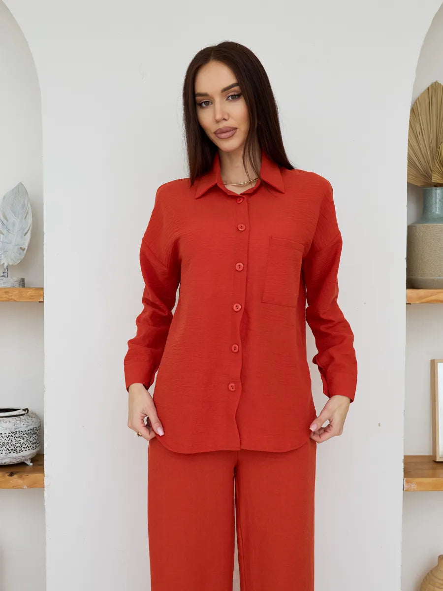 Ensemble Tailleur Pantalon d'Été - Femme