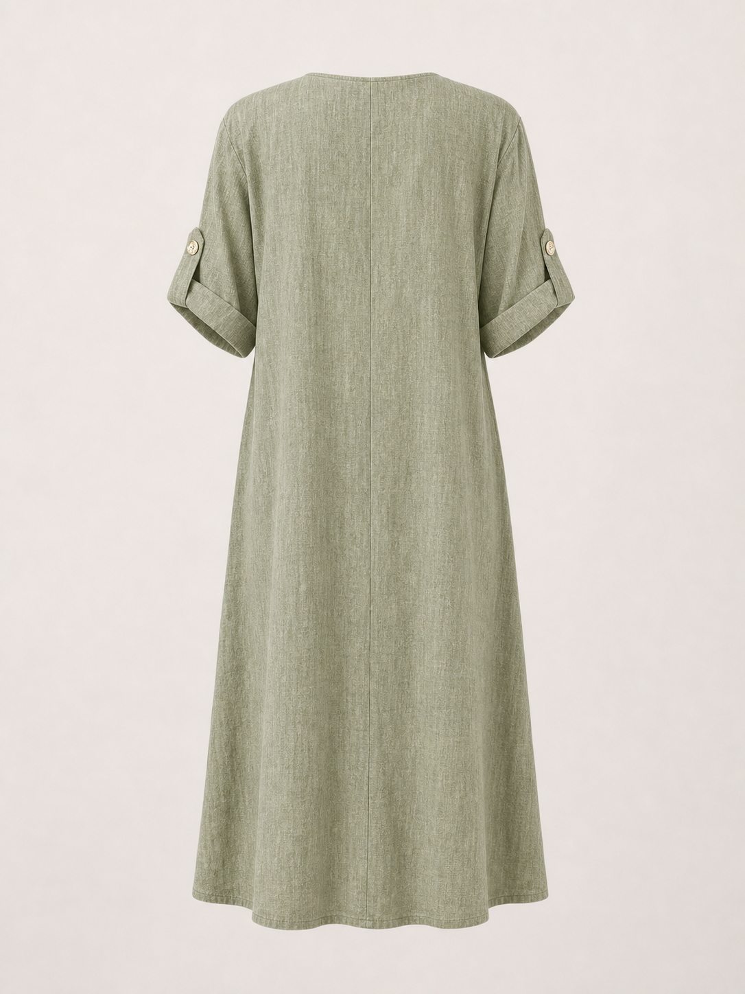 Robe Emery vert sauge, vue de dos complète